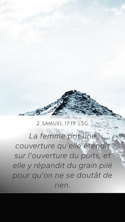 2 Samuel 17:19 LSG Bible Verse Image