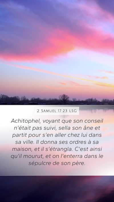 2 Samuel 17:23 LSG Bible Verse Image