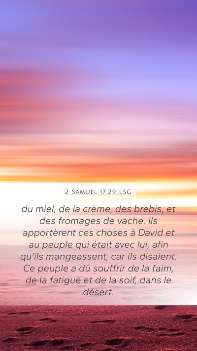 2 Samuel 17:29 LSG Bible Verse Image