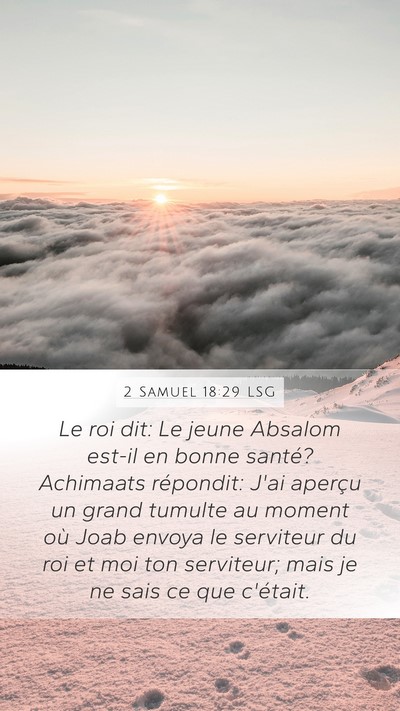 2 Samuel 18:29 LSG Bible Verse Image