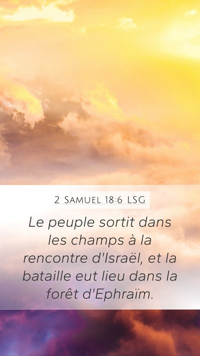 2 Samuel 18:6 LSG Bible Verse Image