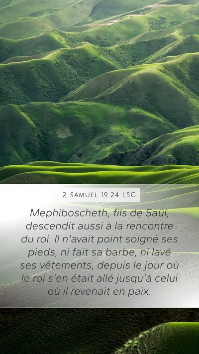 2 Samuel 19:24 LSG Bible Verse Image