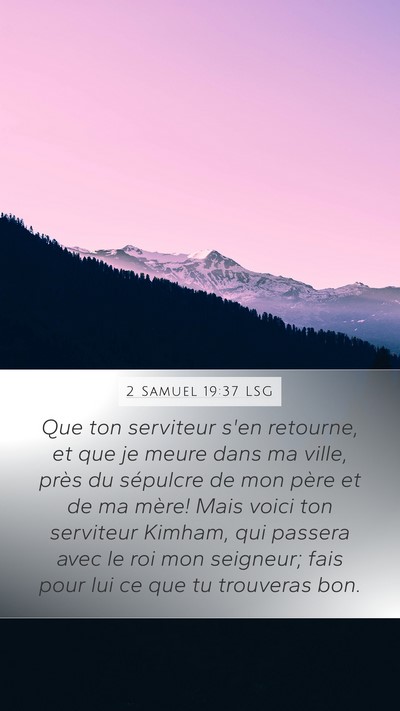2 Samuel 19:37 LSG Bible Verse Image