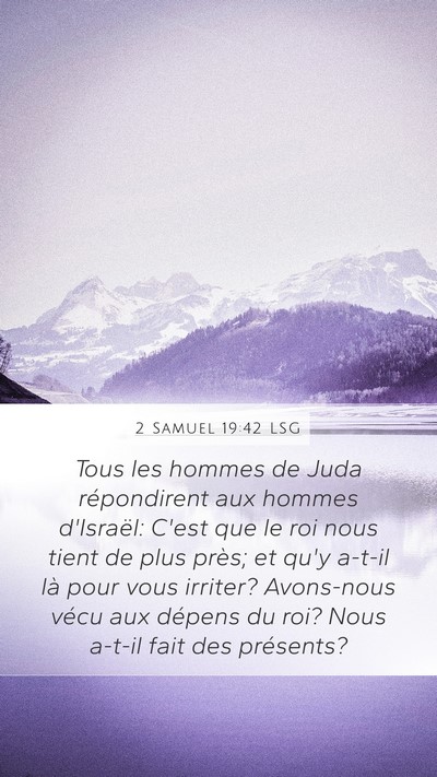 2 Samuel 19:42 LSG Bible Verse Image