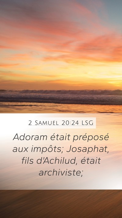 2 Samuel 20:24 LSG Bible Verse Image
