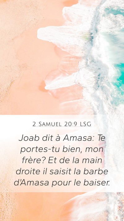2 Samuel 20:9 LSG Bible Verse Image