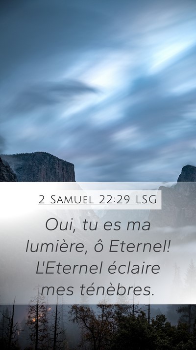 2 Samuel 22:29 LSG Bible Verse Image