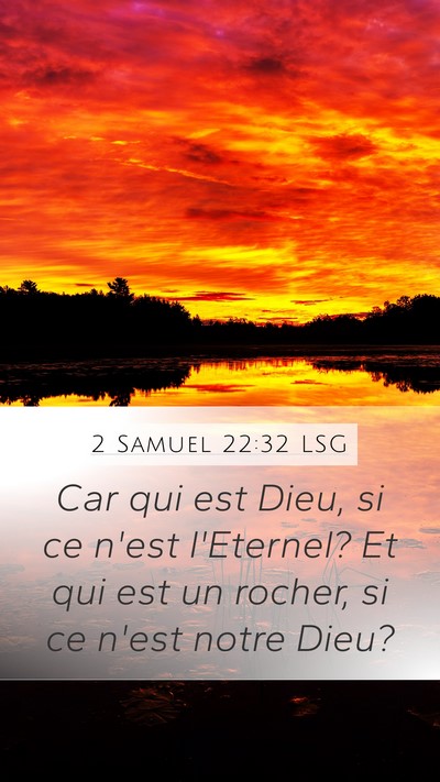 2 Samuel 22:32 LSG Bible Verse Image