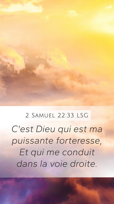 2 Samuel 22:33 LSG Bible Verse Image