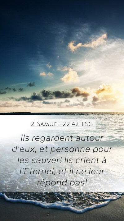 2 Samuel 22:42 LSG Bible Verse Image