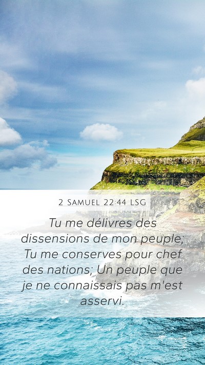 2 Samuel 22:44 LSG Bible Verse Image