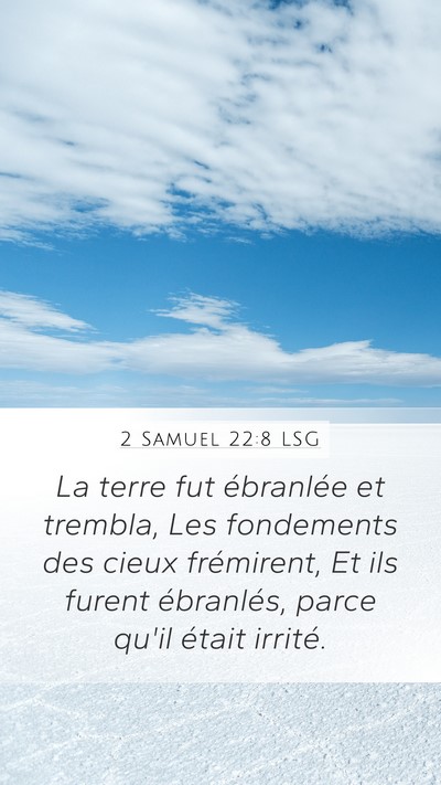 2 Samuel 22:8 LSG Bible Verse Image