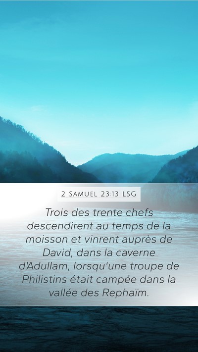 2 Samuel 23:13 LSG Bible Verse Image