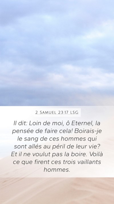2 Samuel 23:17 LSG Bible Verse Image