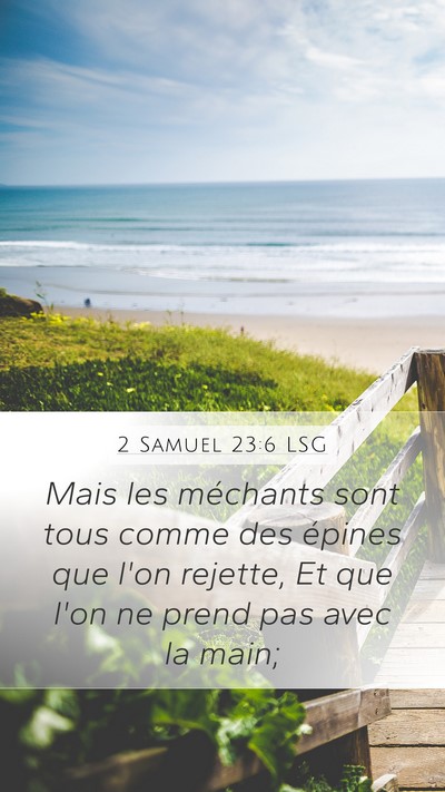 2 Samuel 23:6 LSG Bible Verse Image