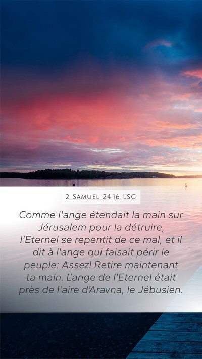 2 Samuel 24:16 LSG Bible Verse Image