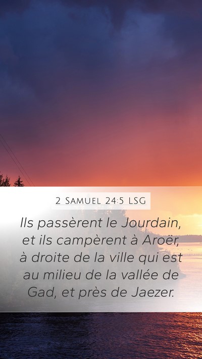 2 Samuel 24:5 LSG Bible Verse Image