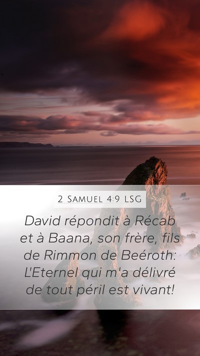 2 Samuel 4:9 LSG Bible Verse Image