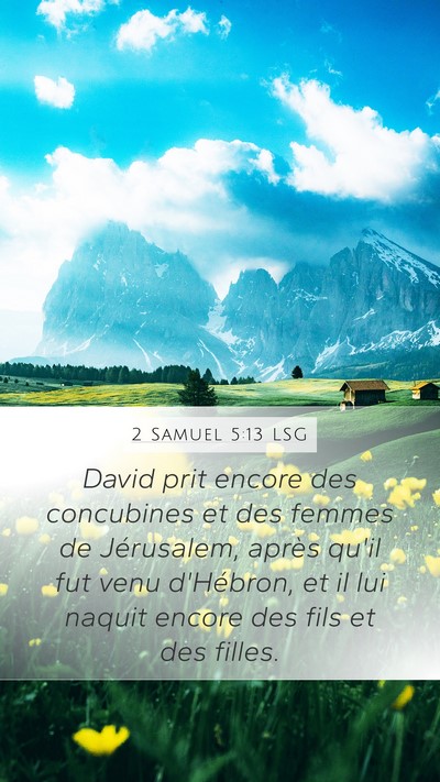 2 Samuel 5:13 LSG Bible Verse Image