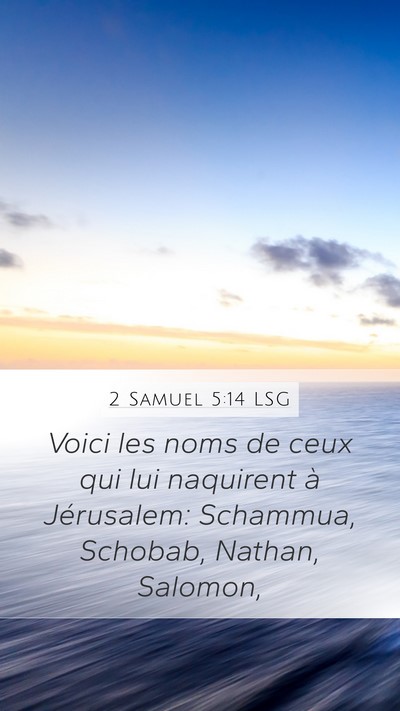 2 Samuel 5:14 LSG Bible Verse Image