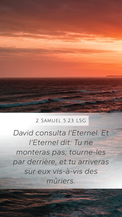 2 Samuel 5:23 LSG Bible Verse Image