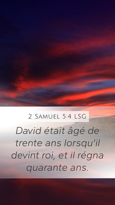 2 Samuel 5:4 LSG Bible Verse Image