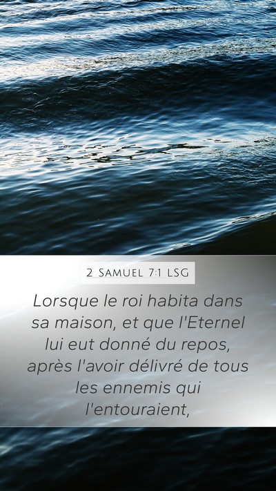 2 Samuel 7:1 LSG Bible Verse Image
