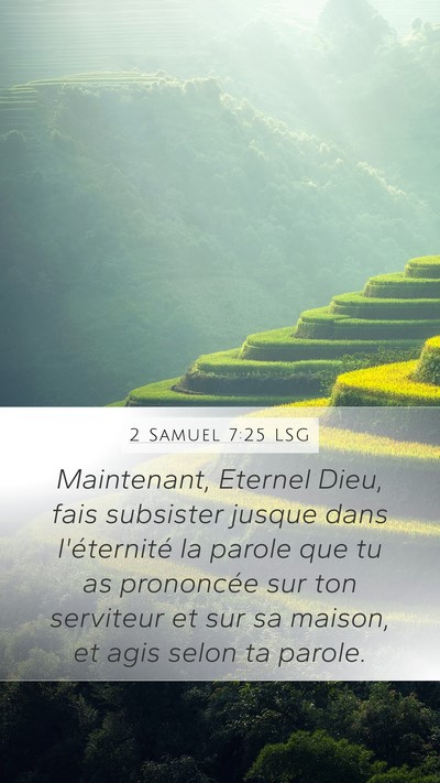 2 Samuel 7:25 LSG Bible Verse Image