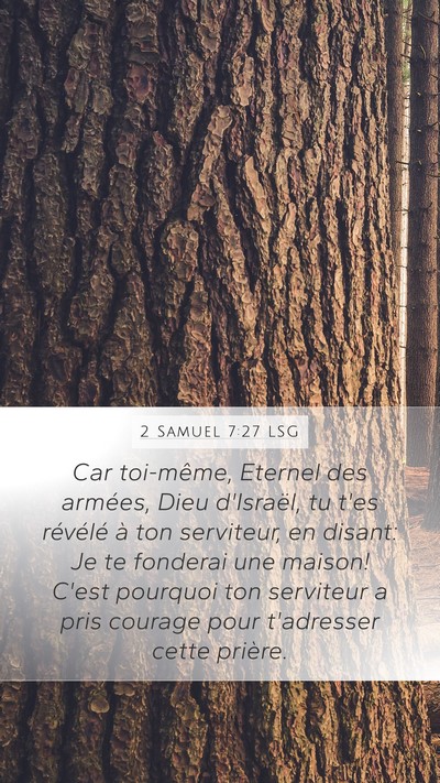 2 Samuel 7:27 LSG Bible Verse Image