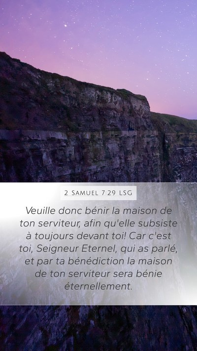 2 Samuel 7:29 LSG Bible Verse Image