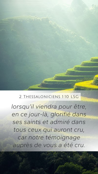 2 Thessaloniciens 1:10 LSG Bible Verse Image