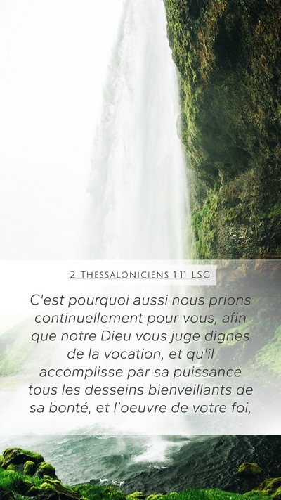 2 Thessaloniciens 1:11 LSG Bible Verse Image