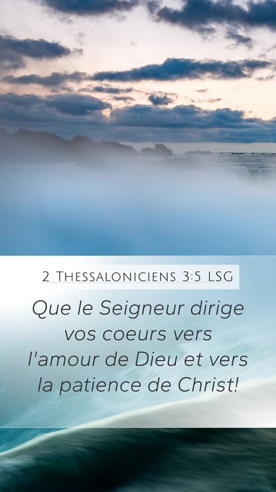 2 Thessaloniciens 3:5 LSG Bible Verse Image