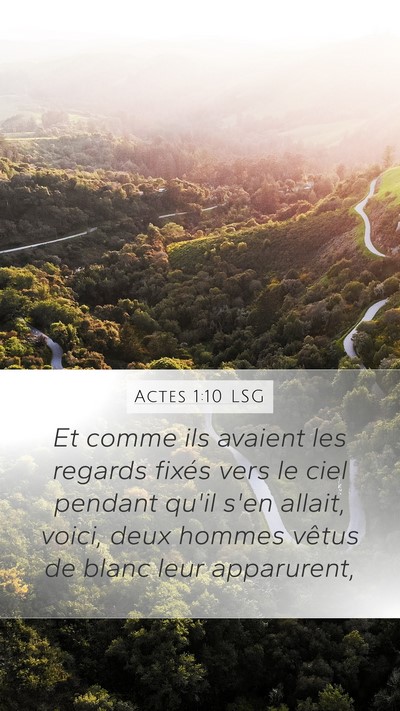 Actes 1:10 LSG Bible Verse Image