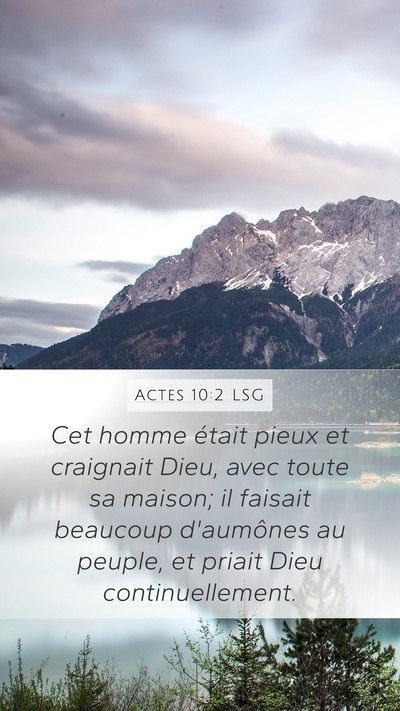 Actes 10:2 LSG Bible Verse Image