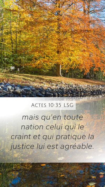 Actes 10:35 LSG Bible Verse Image