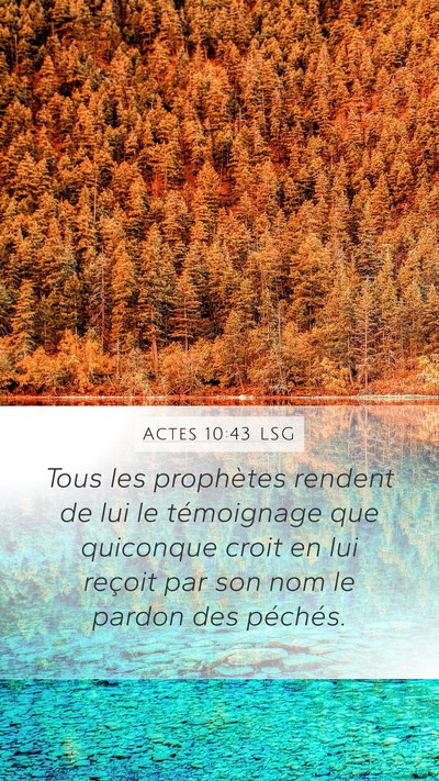 Actes 10:43 LSG Bible Verse Image