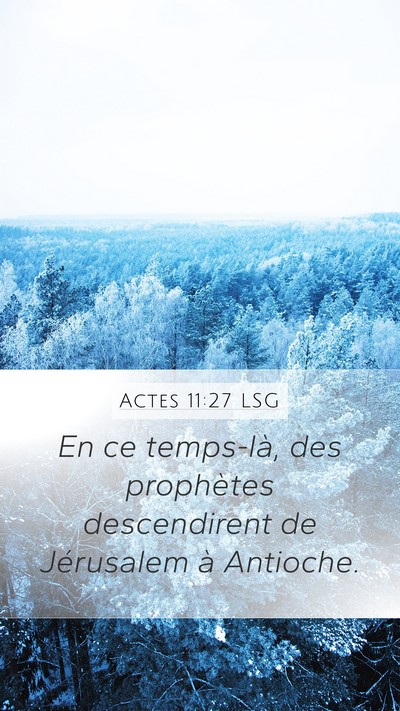 Actes 11:27 LSG Bible Verse Image