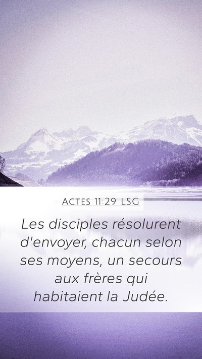 Actes 11:29 LSG Bible Verse Image