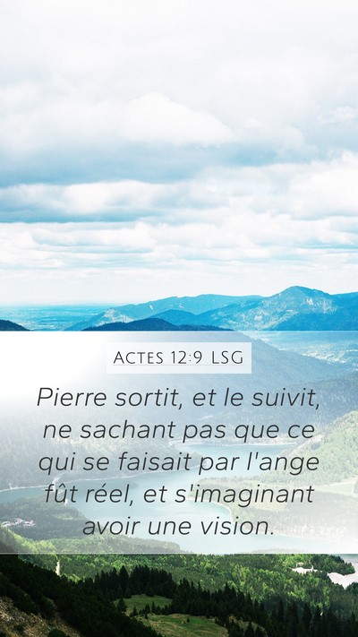 Actes 12:9 LSG Bible Verse Image