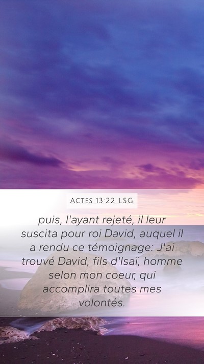 Actes 13:22 LSG Bible Verse Image