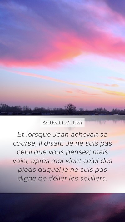 Actes 13:25 LSG Bible Verse Image