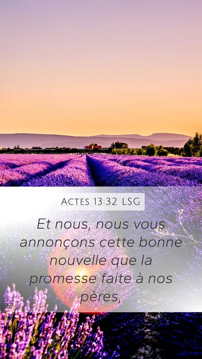 Actes 13:32 LSG Bible Verse Image