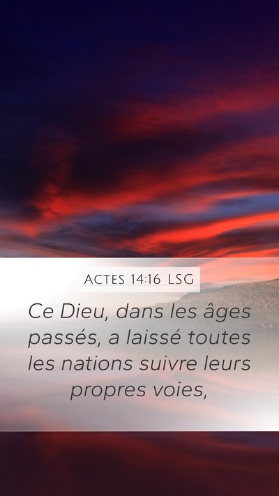Actes 14:16 LSG Bible Verse Image