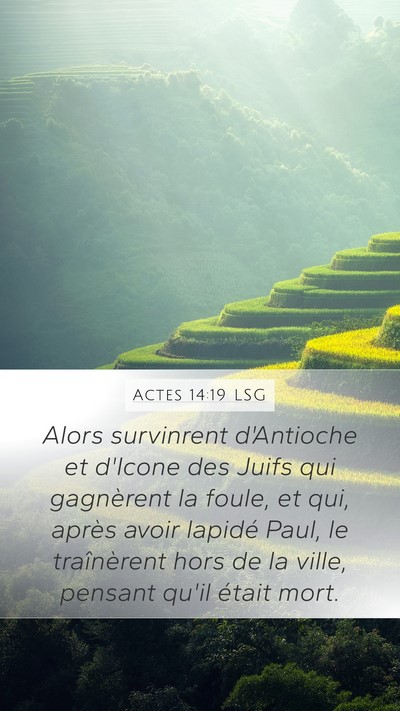 Actes 14:19 LSG Bible Verse Image