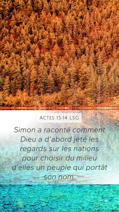 Actes 15:14 LSG Bible Verse Image