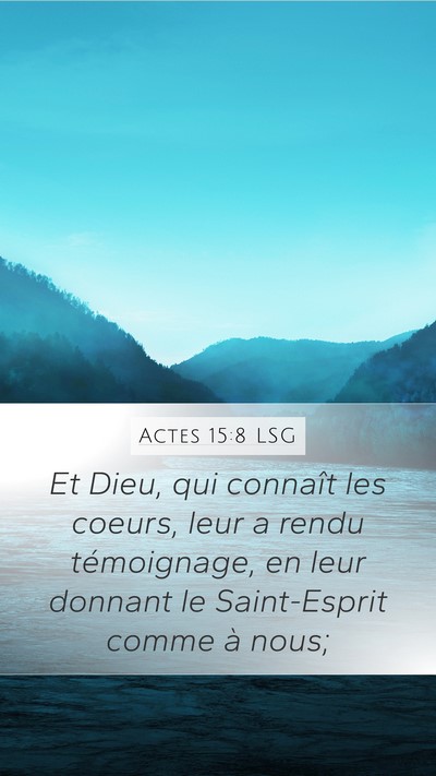 Actes 15:8 LSG Bible Verse Image