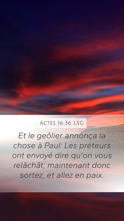Actes 16:36 LSG Bible Verse Image
