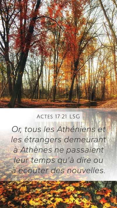 Actes 17:21 LSG Bible Verse Image
