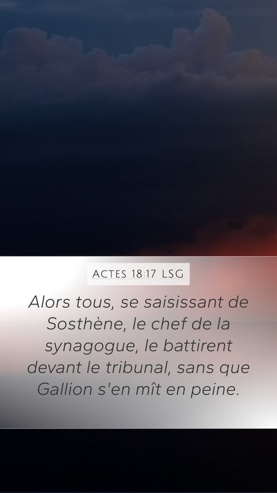 Actes 18:17 LSG Bible Verse Image